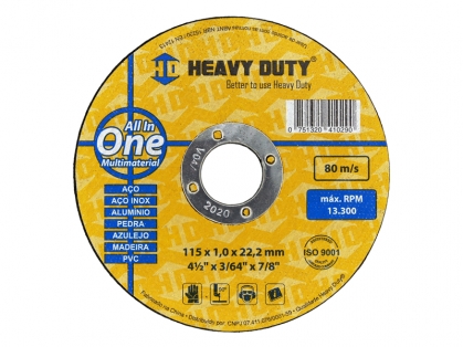 Disco de Corte Heavy Duty Multimaterial 11,5 x 7/8 168270 168270